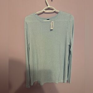 Old Navy Long-Sleeve Plush Rib-Knit T-Shirt NWT